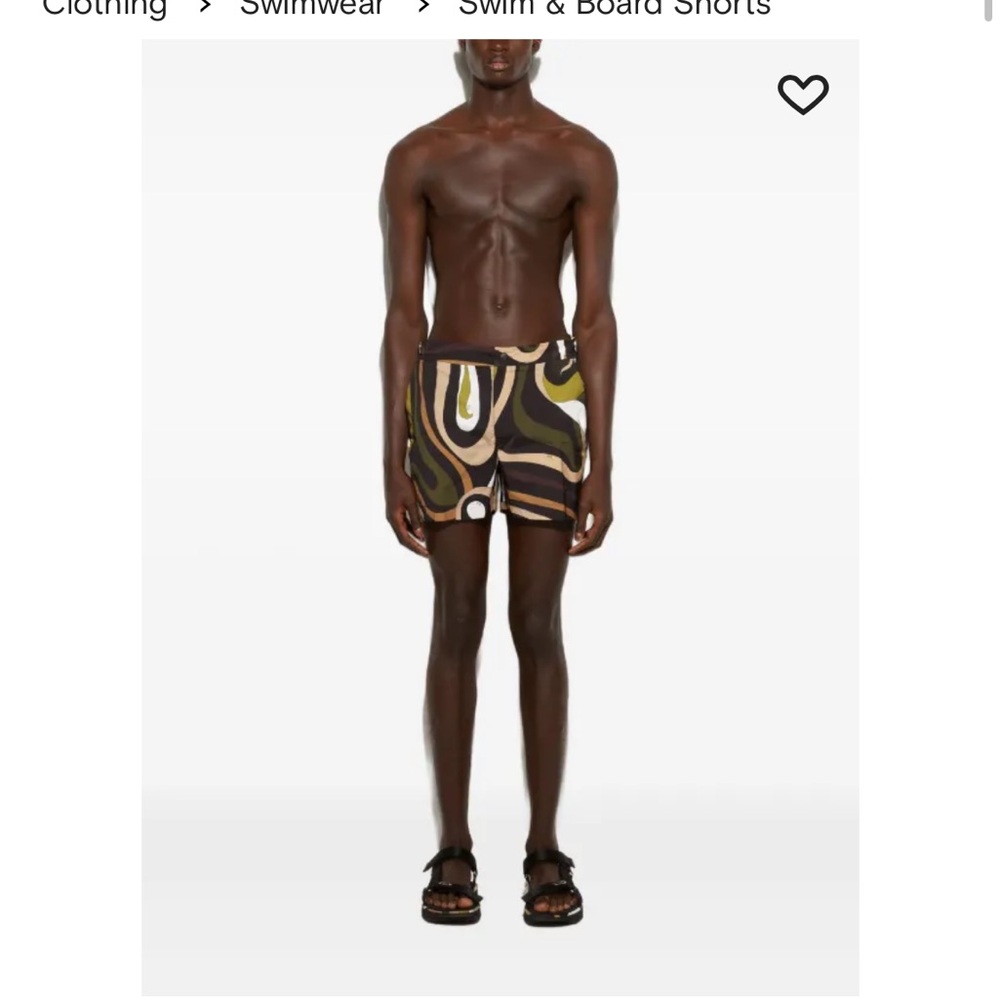 PUCCI Unisex Multicolor Swim Shorts size small.
